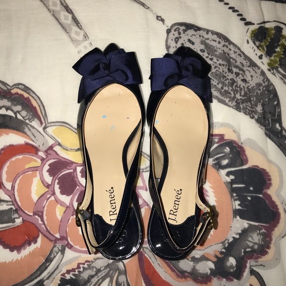 J. Reneé Navy Short Heels - Picture 2 of 4
